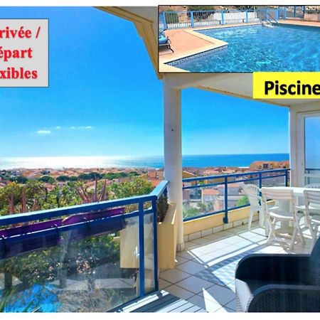 Plain-Pied, Terrasse, Piscine, Pleine Vue Mer, Plage A 6' A Pied, Parking, Wifi Fleury  Exterior foto