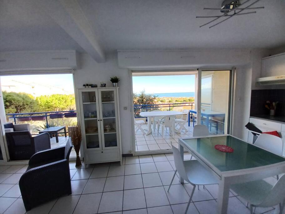 Plain-Pied, Terrasse, Piscine, Pleine Vue Mer, Plage A 6' A Pied, Parking, Wifi Fleury  Exterior foto