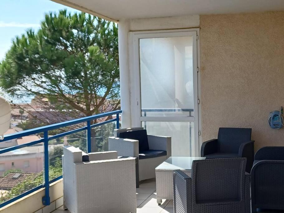 Plain-Pied, Terrasse, Piscine, Pleine Vue Mer, Plage A 6' A Pied, Parking, Wifi Fleury  Exterior foto