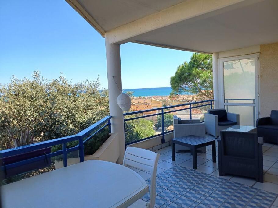 Plain-Pied, Terrasse, Piscine, Pleine Vue Mer, Plage A 6' A Pied, Parking, Wifi Fleury  Exterior foto