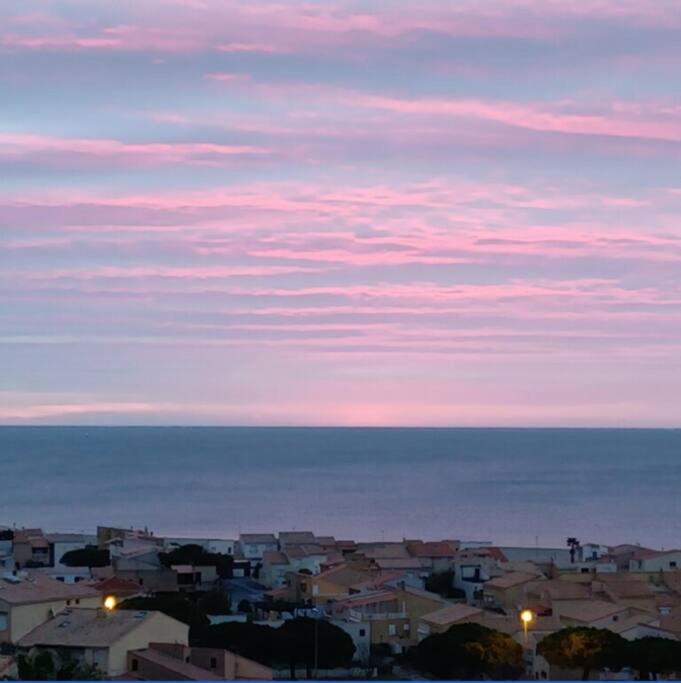 Plain-Pied, Terrasse, Piscine, Pleine Vue Mer, Plage A 6' A Pied, Parking, Wifi Fleury  Exterior foto