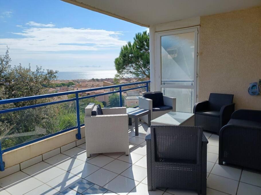 Plain-Pied, Terrasse, Piscine, Pleine Vue Mer, Plage A 6' A Pied, Parking, Wifi Fleury  Exterior foto