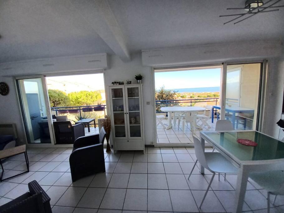 Plain-Pied, Terrasse, Piscine, Pleine Vue Mer, Plage A 6' A Pied, Parking, Wifi Fleury  Exterior foto