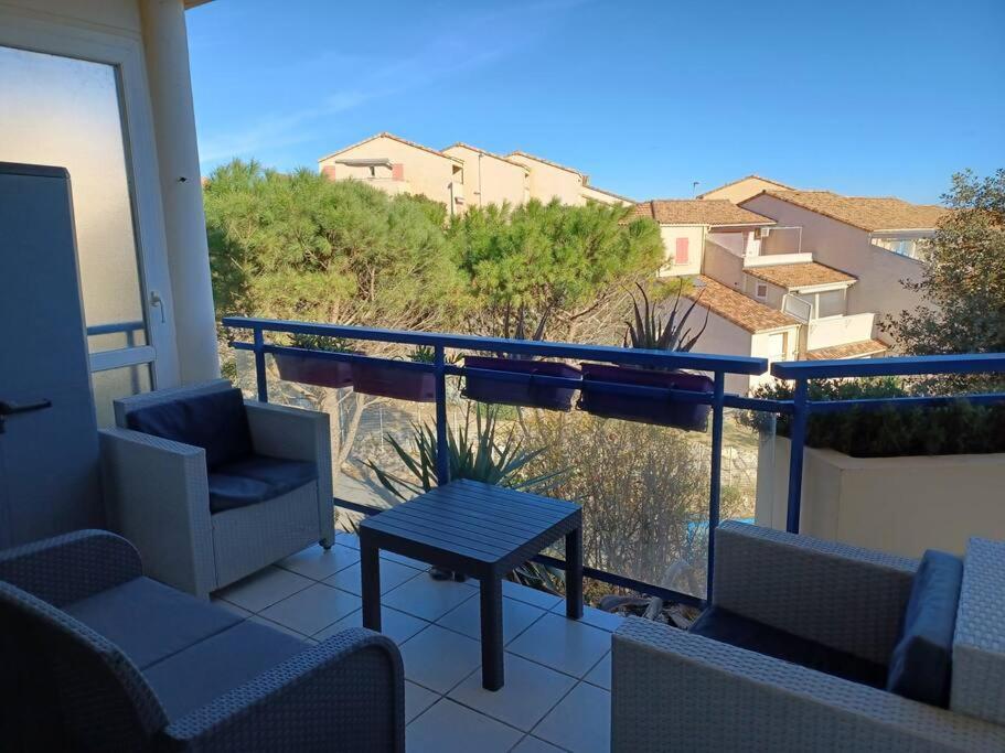 Plain-Pied, Terrasse, Piscine, Pleine Vue Mer, Plage A 6' A Pied, Parking, Wifi Fleury  Exterior foto