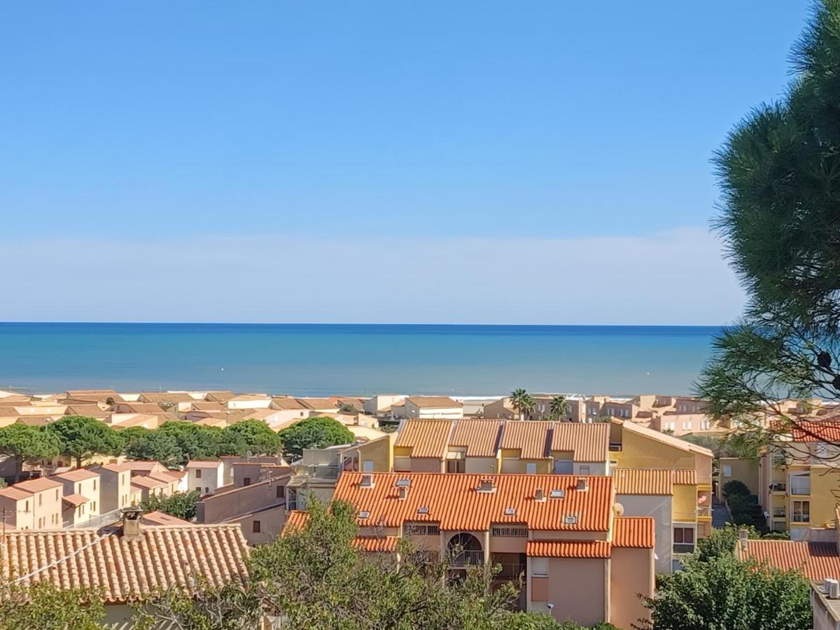 Plain-Pied, Terrasse, Piscine, Pleine Vue Mer, Plage A 6' A Pied, Parking, Wifi Fleury  Exterior foto